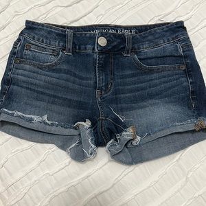 American Eagle jean shorts size 0